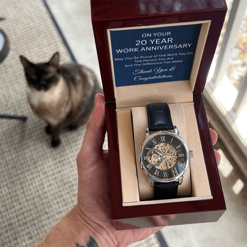 20 Year Work Anniversary Gift - Men's Watch