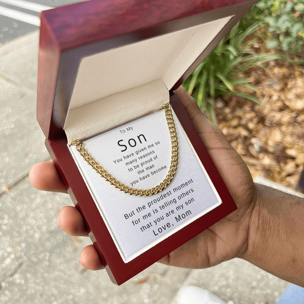 To My Son - Proudest Moment