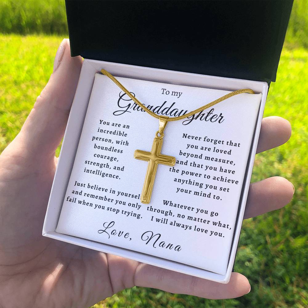 Granddaughter Cross Necklace from Nana