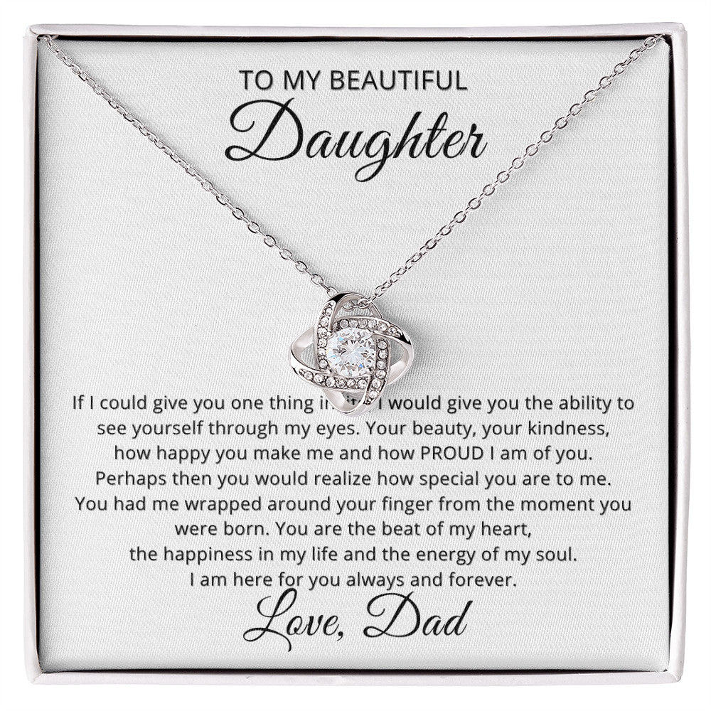 To My Beautiful Daughter - Gift Necklace from Dad