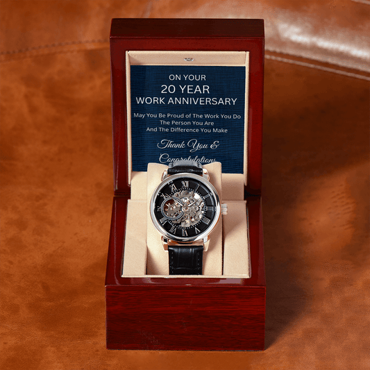 20 Year Work Anniversary Gift - Men's Watch