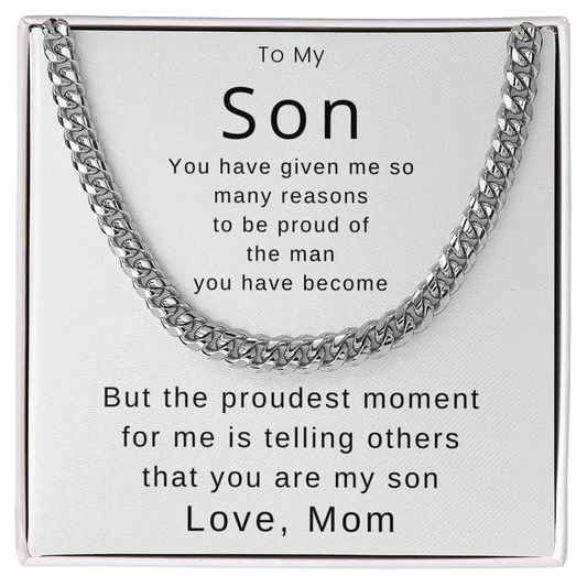 To My Son - Proudest Moment