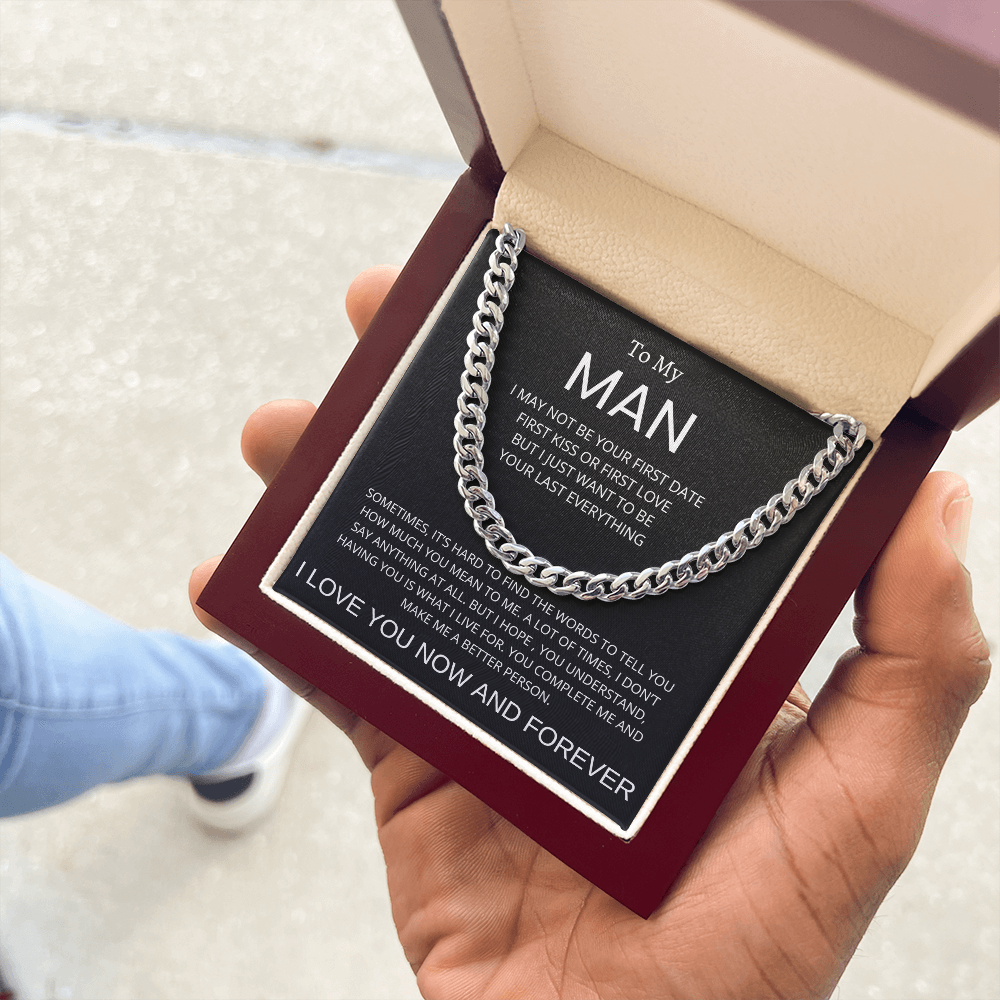 To My Man Cuban Chain Necklace