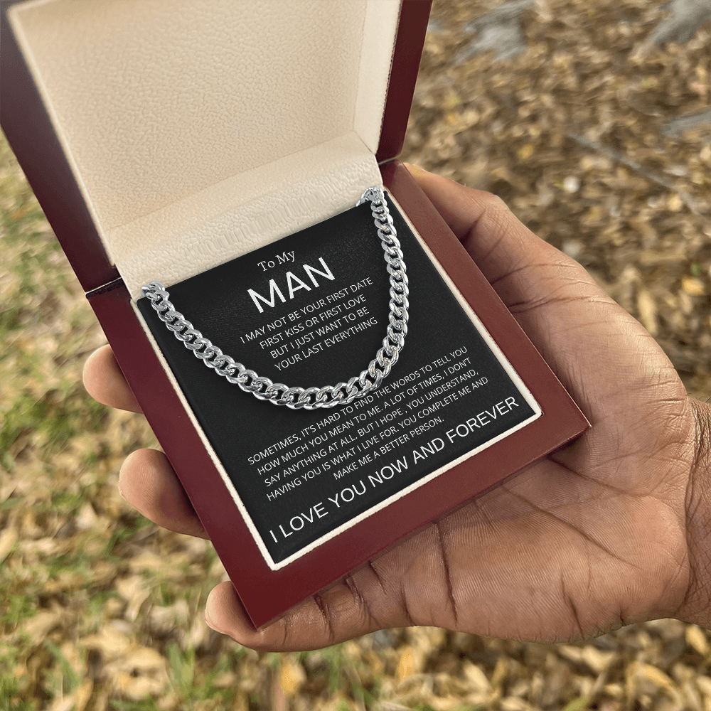 To My Man Cuban Chain Necklace