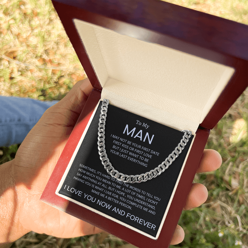 To My Man Cuban Chain Necklace