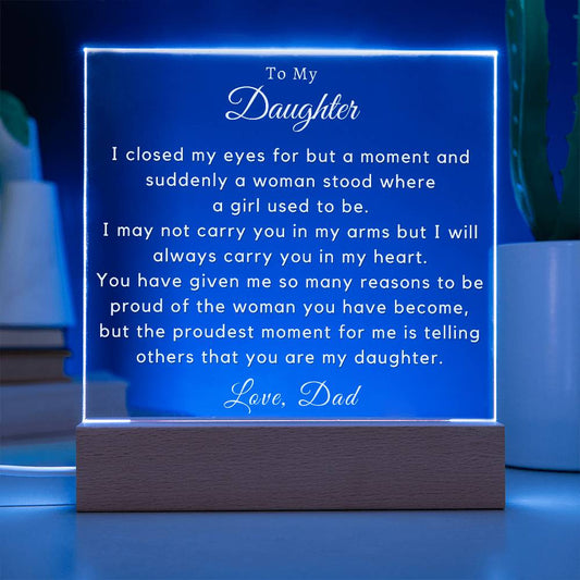 To My Daughter - I Closed My Eyes