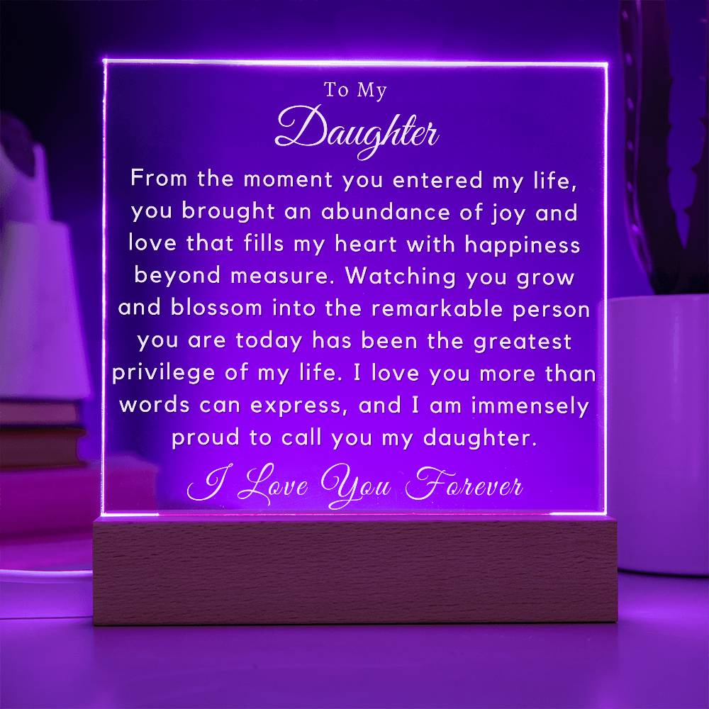 To My Daughter - You Brought An Abundance Of Joy