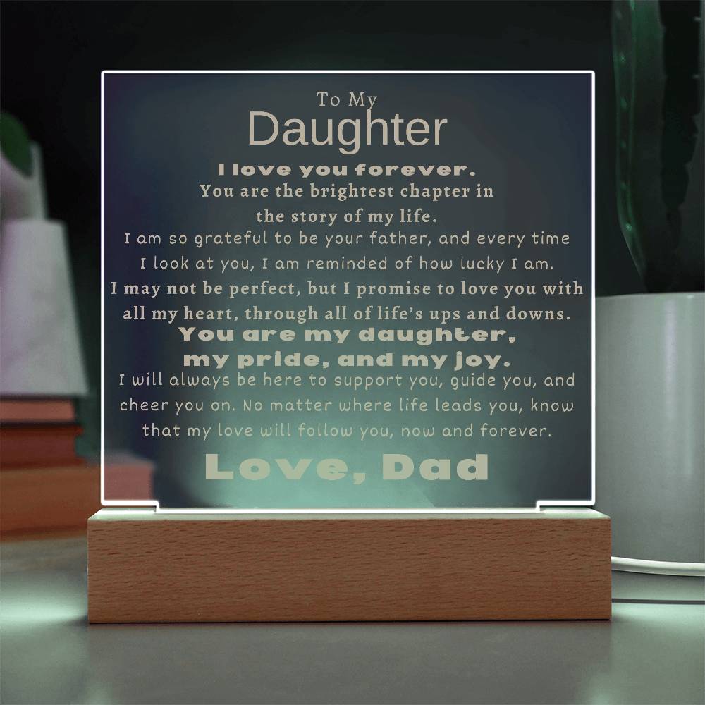 To My Daughter - You Are The Brightest Chapter