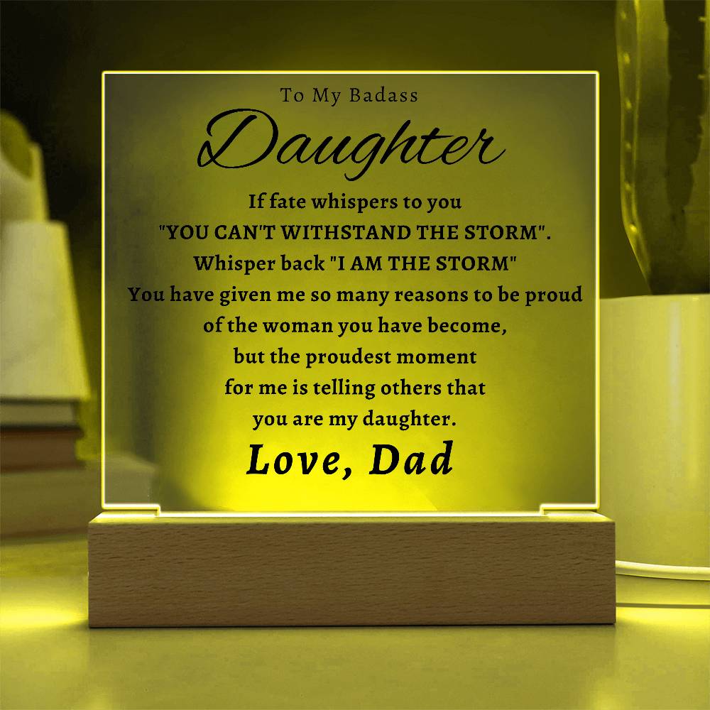 To My Daughter - If Fate Whispers To You