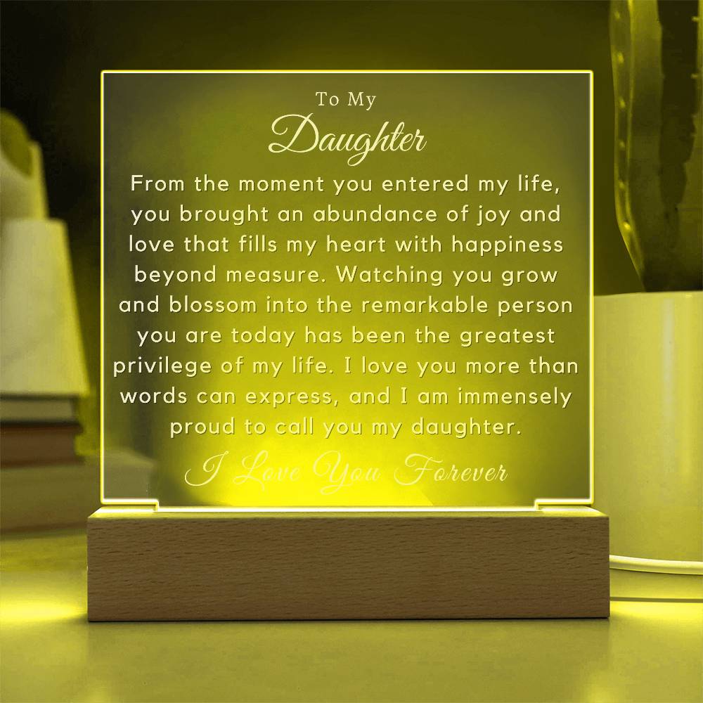 To My Daughter - You Brought An Abundance Of Joy