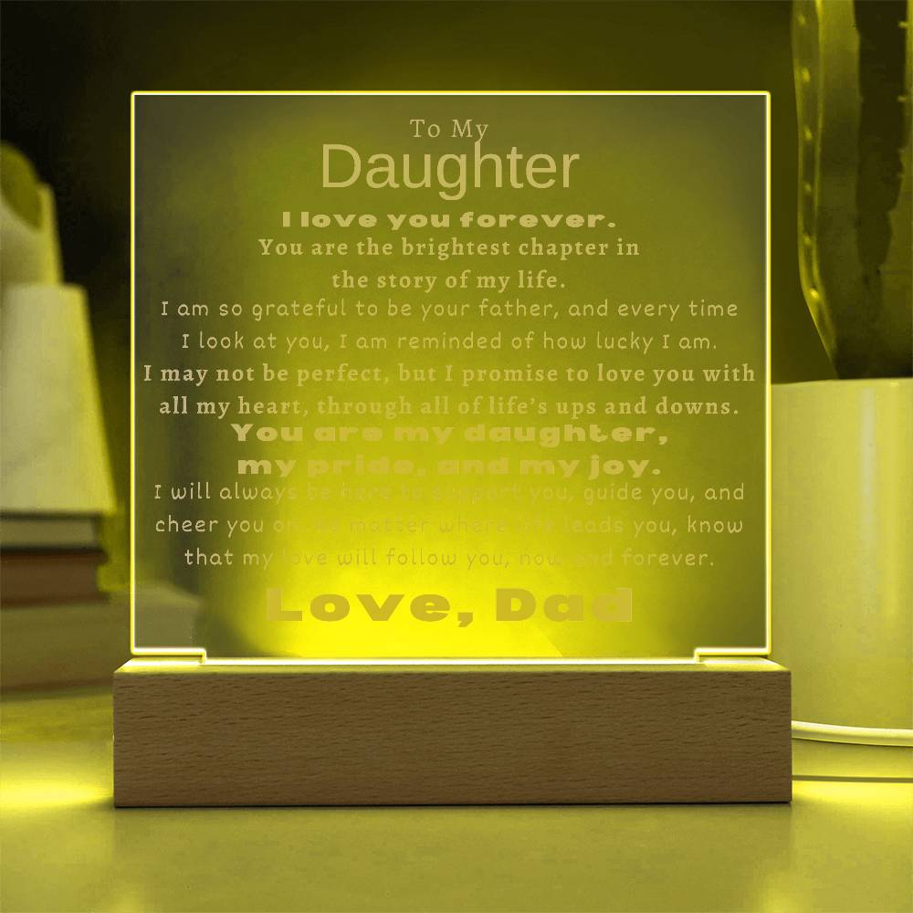 To My Daughter - You Are The Brightest Chapter