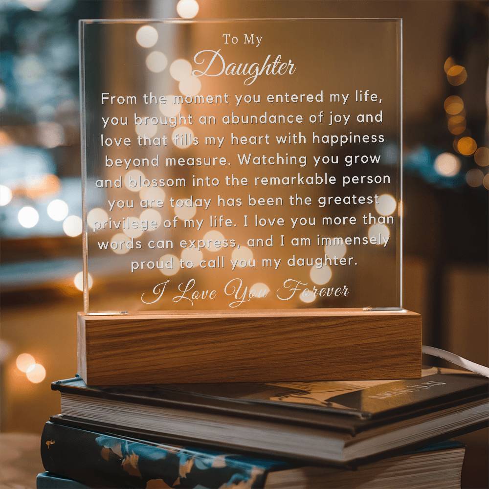 To My Daughter - You Brought An Abundance Of Joy