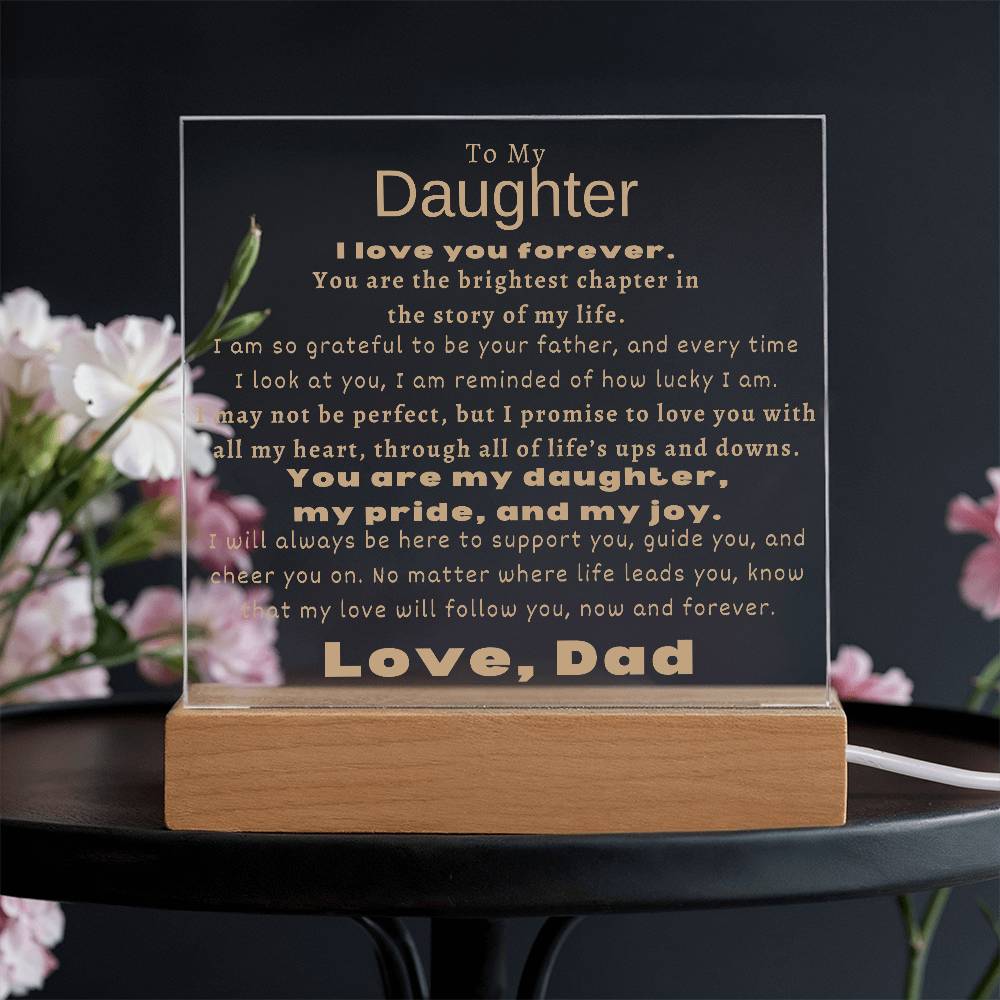 To My Daughter - You Are The Brightest Chapter