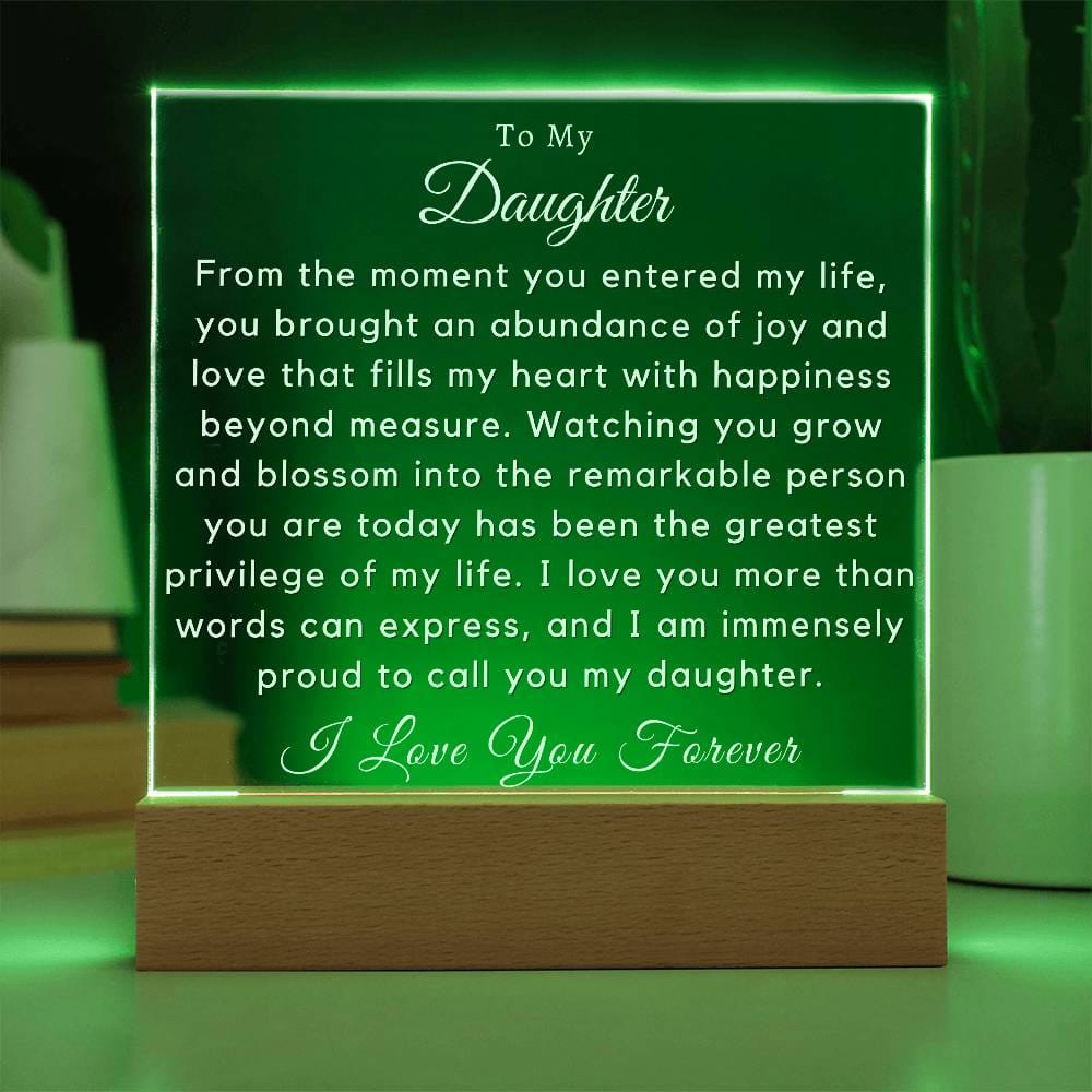 To My Daughter - You Brought An Abundance Of Joy