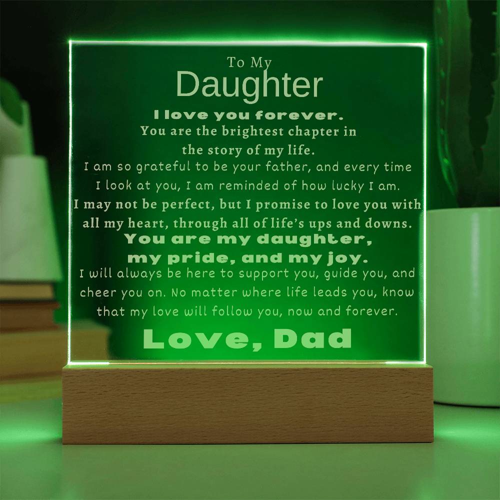 To My Daughter - You Are The Brightest Chapter