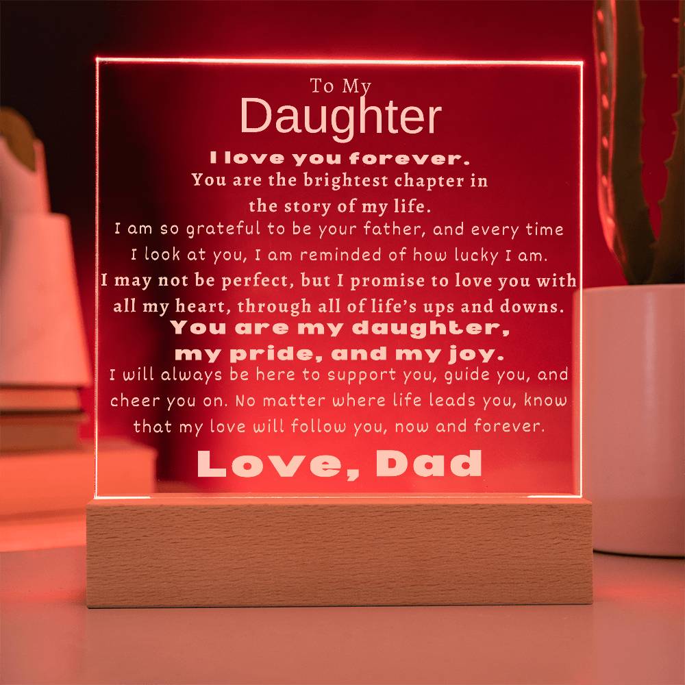 To My Daughter - You Are The Brightest Chapter