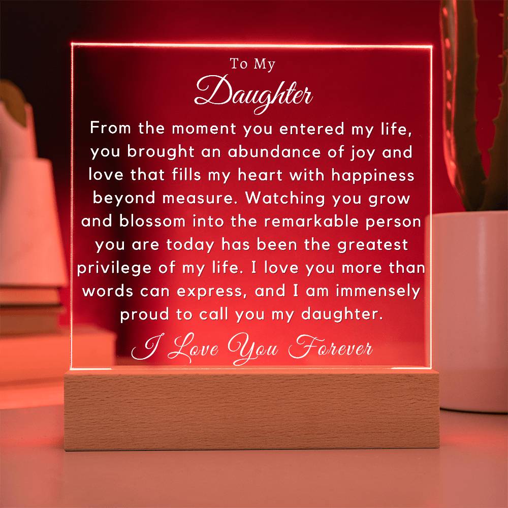 To My Daughter - You Brought An Abundance Of Joy