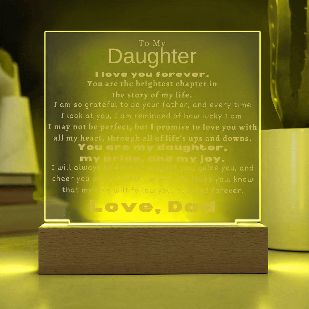 To My Daughter - You Are The Brightest Chapter