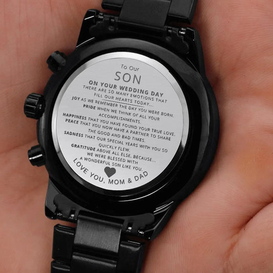 Wedding Gift for Son - Stainless Steel Watch