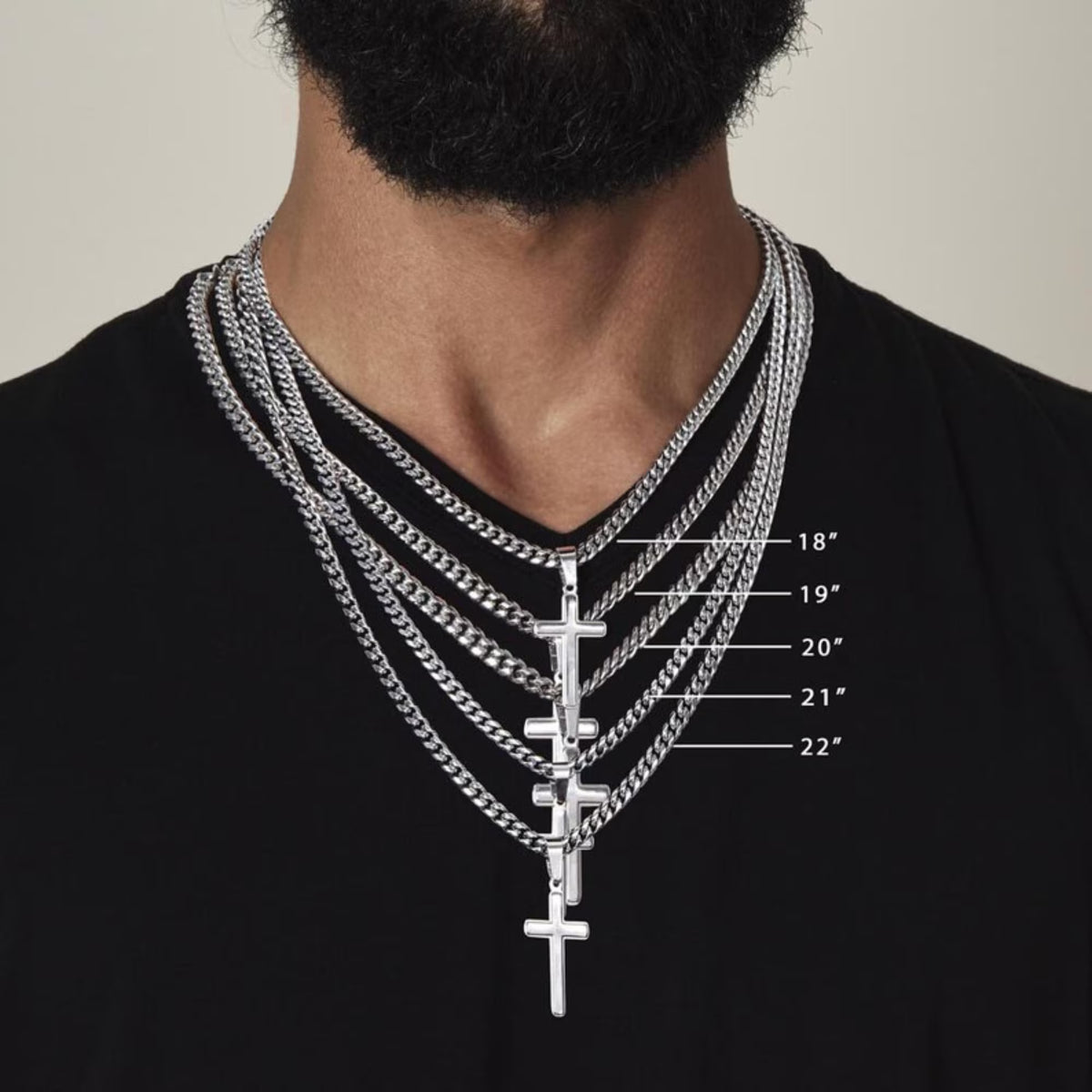 To Our Son Cross Necklace from Mom and Dad