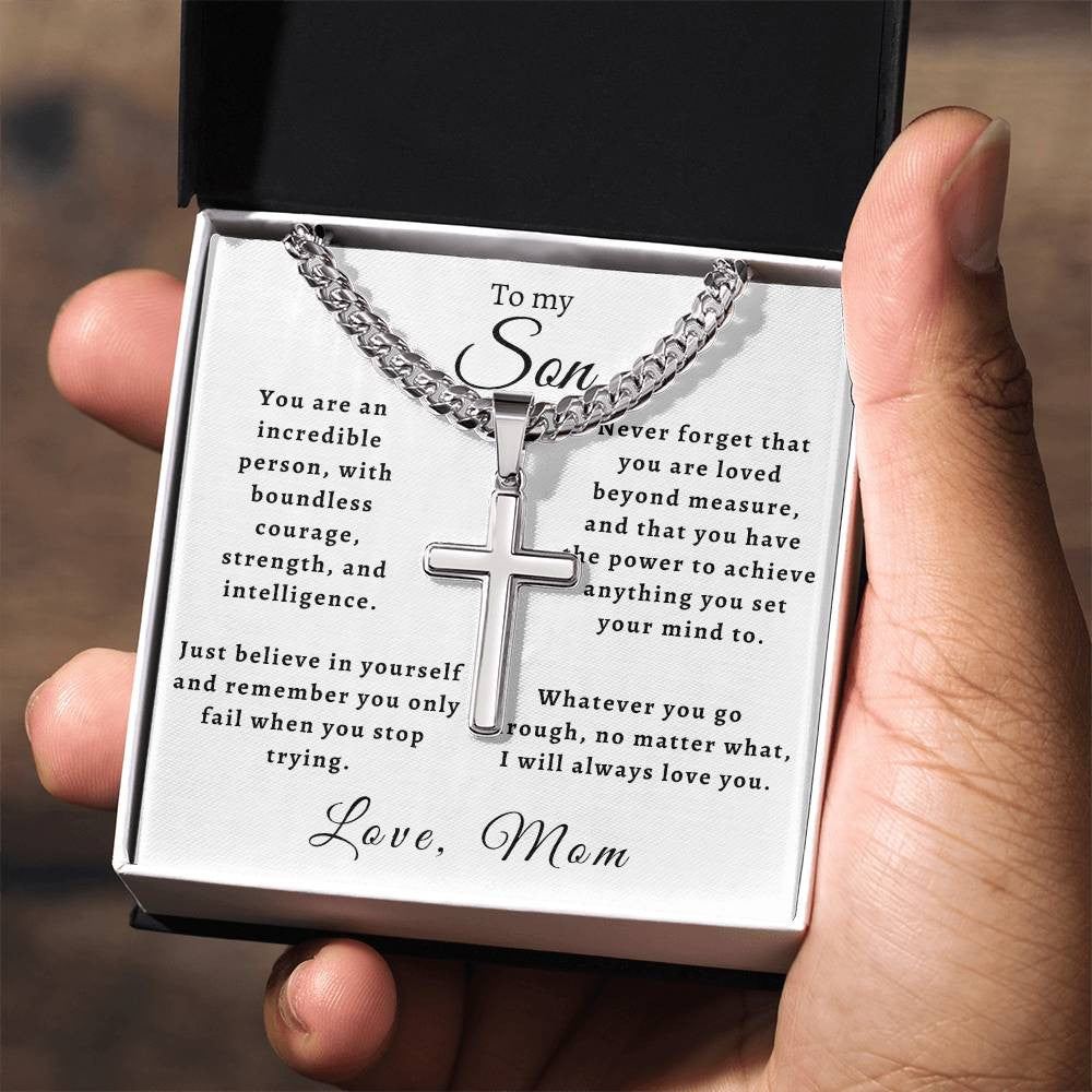 To My Son from Mom Necklace
