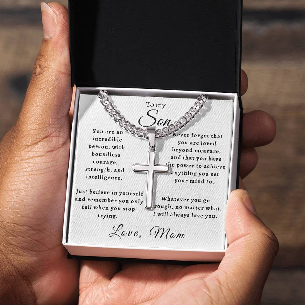 To My Son from Mom Necklace